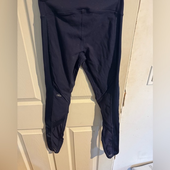 ALO YOGA Moto Mesh Leggings Navy Blue size Small - Picture 7 of 12